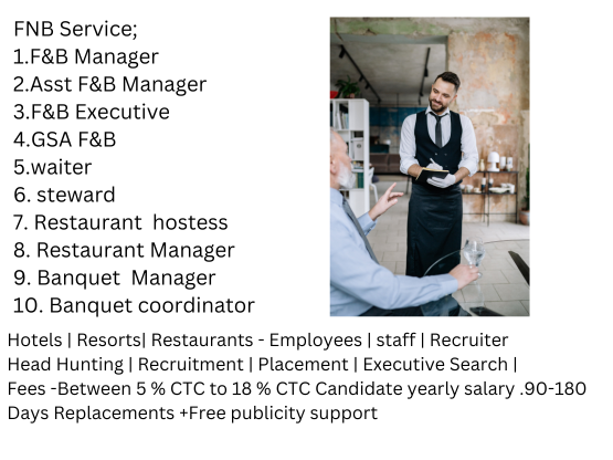 hotel service staff hiring agency 